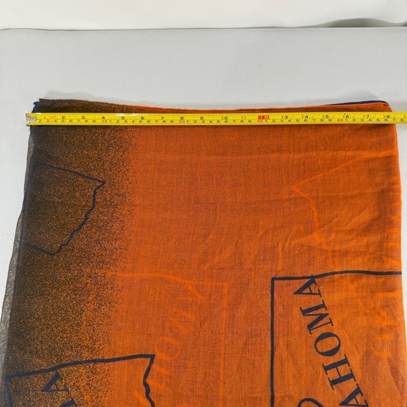 OKLAHOMA orange and blue Scarf - Picture 11 of 13